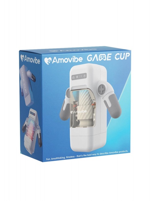 Белый инновационный робот-мастурбатор Game Cup - Amovibe - в Бийске купить с доставкой