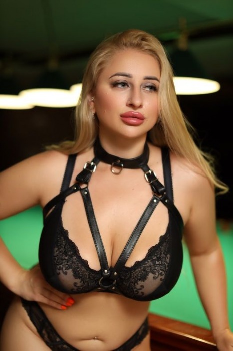 Черная кожаная сбруя с ошейником plus size из нежной кожи - БДСМ Арсенал - купить с доставкой в Бийске