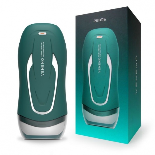 Зеленый вибромастурбатор с голосовым сопровождением Veneno - Rends - в Бийске купить с доставкой