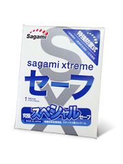 Презерватив Sagami Xtreme Ultrasafe с двойным количеством смазки - 1 шт. - Sagami - купить с доставкой в Бийске