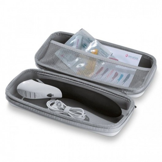 Вибратор с электростимуляцией Sizzling Simon Black Edition - 27 см. - MyStim - купить с доставкой в Бийске