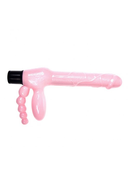 Безремневой вибрострапон с анальным отростком - Baile - купить с доставкой в Бийске