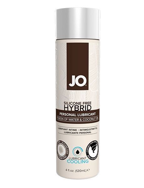 Водно-масляный лубрикант с охлаждающим эффектом JO Silicon free Hybrid Lubricant COOLING - 120 мл. - System JO - купить с доставкой в Бийске