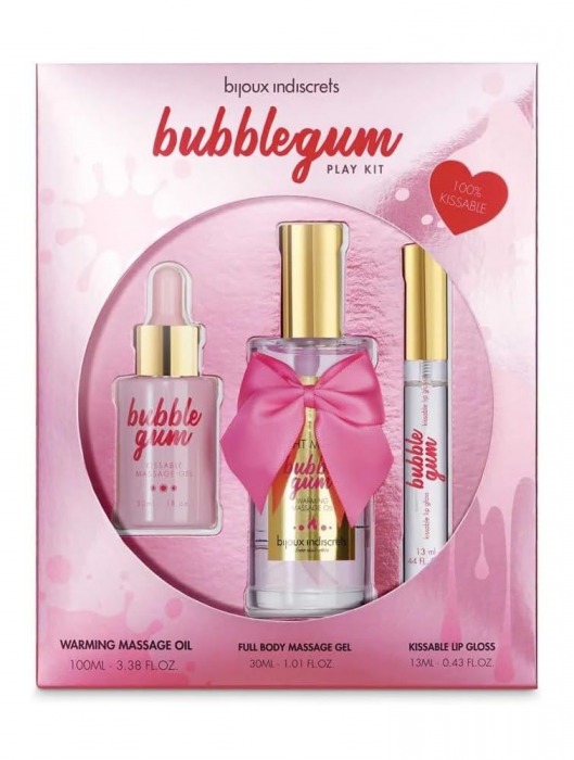 Набор средств для массажа и ласк Bubblegum Play Kit - Bijoux Indiscrets - купить с доставкой в Бийске