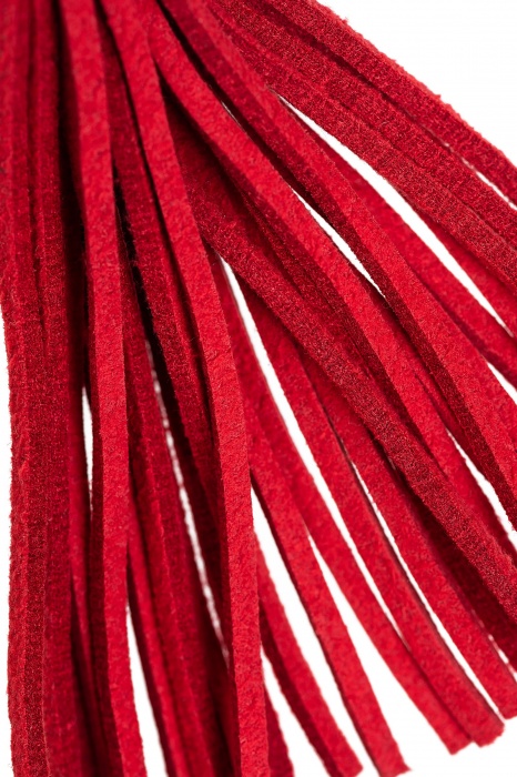 Зажимы на соски «Вилки» с красными кисточками из замши - Pecado - купить с доставкой в Бийске