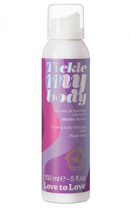 Массажная хрустящая пенка Tickle My Body Fresh Mint с ароматом мяты - 150 мл. - Love to Love - купить с доставкой в Бийске