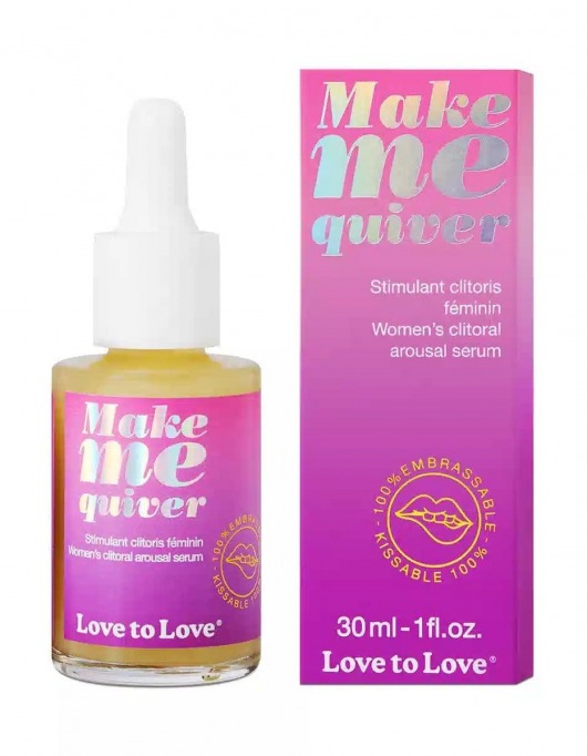 Возбуждающие капли для клитора Make Me Quiver - 30 мл. - Love to Love - купить с доставкой в Бийске