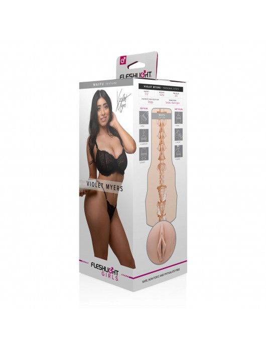 Мастурбатор-вагина Fleshlight Girls - Violet Myers Waifu - Fleshlight - в Бийске купить с доставкой