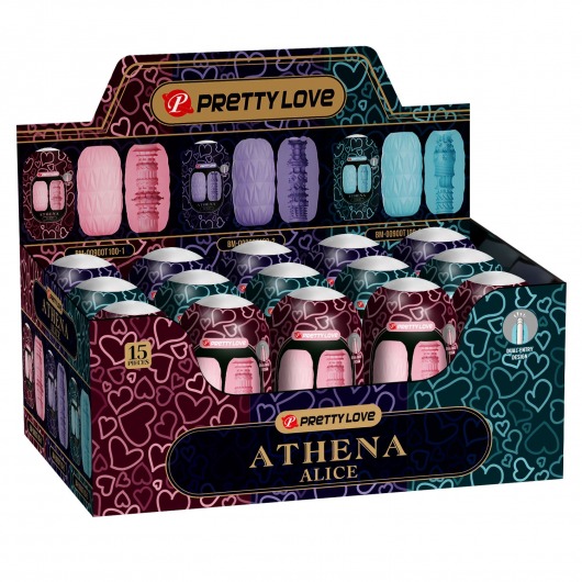 Набор из 15 мастурбаторов Athena Alice - Baile - в Бийске купить с доставкой