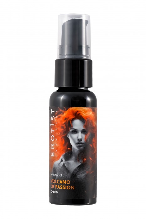 Гель с эффектом вибрации Volcano Of Passion со вкусом вишни - 25 мл. - Erotist Lubricants - купить с доставкой в Бийске
