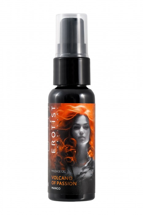 Гель с эффектом вибрации Volcano Of Passion со вкусом манго - 25 мл. - Erotist Lubricants - купить с доставкой в Бийске