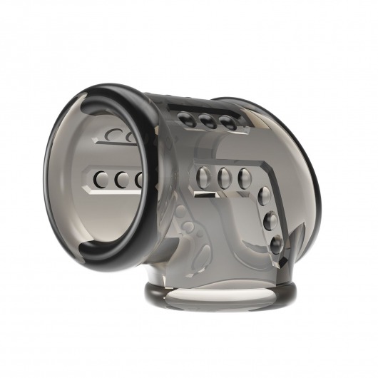 Дымчатая насадка на пенис и мошонку - Baile - в Бийске купить с доставкой