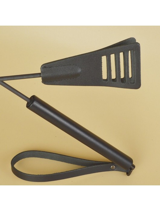 Черный кожаный стек «Сириус» - 60 см. - Sitabella - купить с доставкой в Бийске