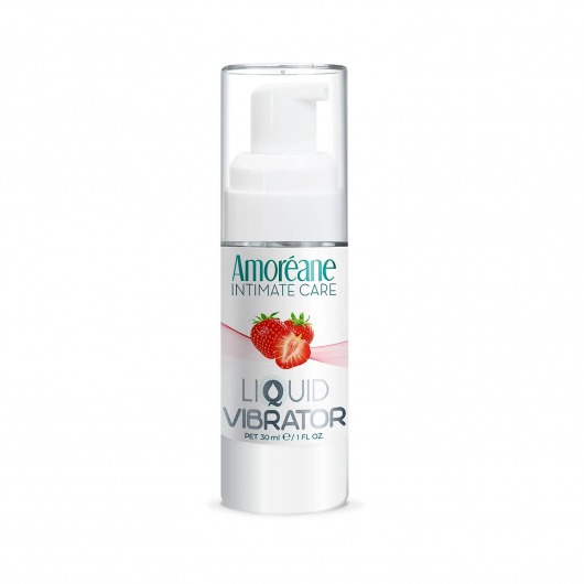 Жидкий вибратор со вкусом клубники Amoreane Strawberry - 30 мл. - Amoreane - купить с доставкой в Бийске