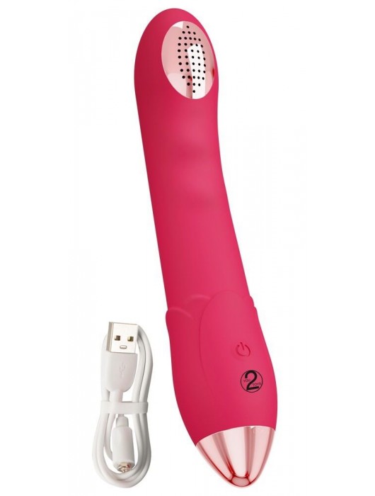 Малиновая насадка на душ с вибрацией Showers to orgasm - 20,1 см. - Orion - купить с доставкой в Бийске