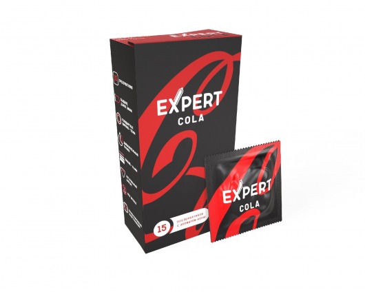 Презервативы с ароматом колы Expert Cola - 15 шт. - Expert - купить с доставкой в Бийске