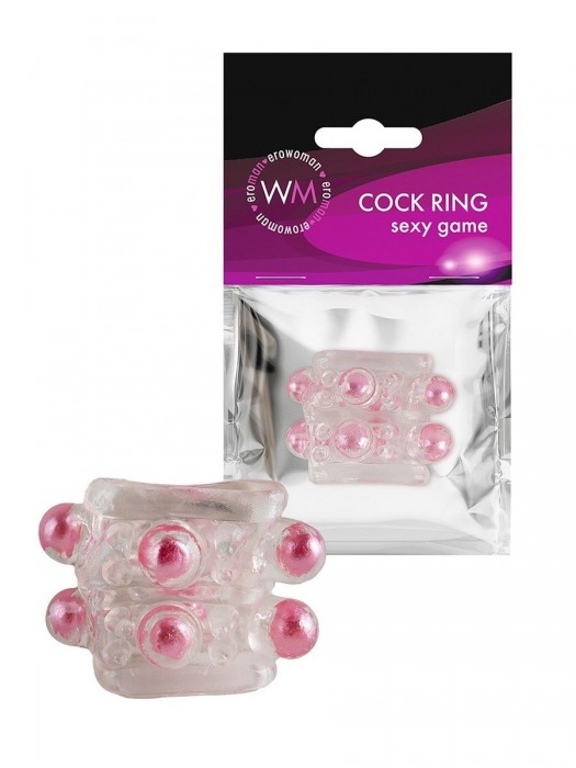 Прозрачная насадка на пенис с цветными шариками - Erowoman-Eroman - в Бийске купить с доставкой