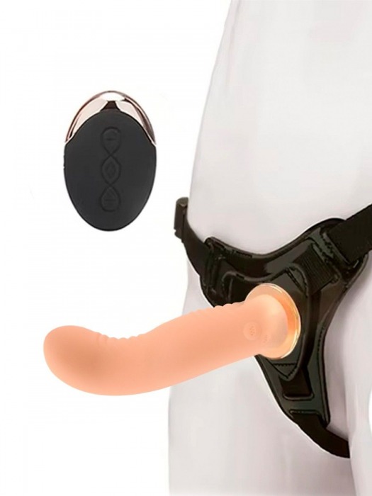 Женский вибрострапон со съемной насадкой и пультом ДУ - Erokay - купить с доставкой в Бийске