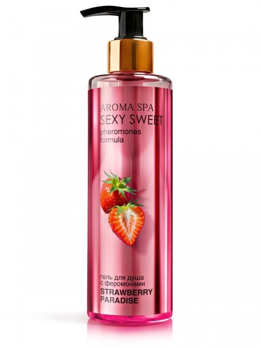 Гель для душа с феромонами и ароматом клубники Strawberry Paradise - 200 мл. -  - Магазин феромонов в Бийске