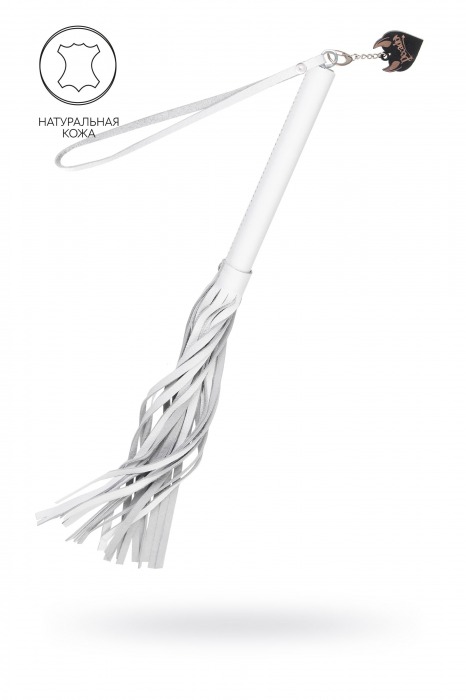 Белая кожаная плеть - 50 см. - Pecado - купить с доставкой в Бийске