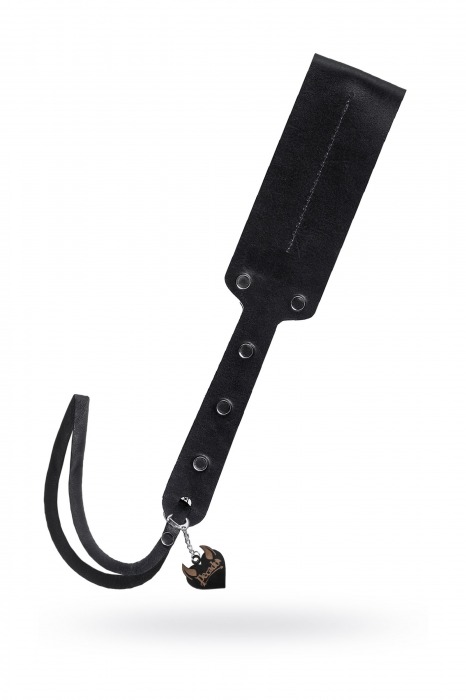 Черный кожаный пэддл - 32 см. - Pecado - купить с доставкой в Бийске