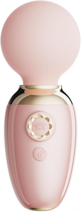 Нежно-розовый мини-вибратор с функцией нагрева Ava - Zalo