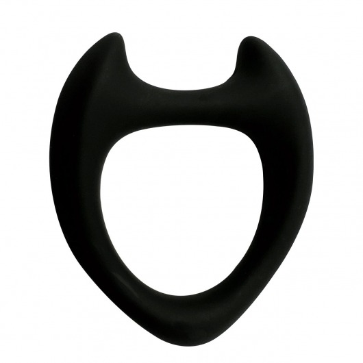 Черное эрекционное кольцо с рожками Wooomy Toro M - Adrien Lastic - в Бийске купить с доставкой