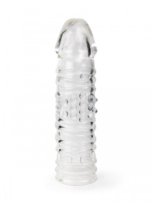 Прозрачная закрытая насадка на пенис - 17 см. - Sex Expert - в Бийске купить с доставкой