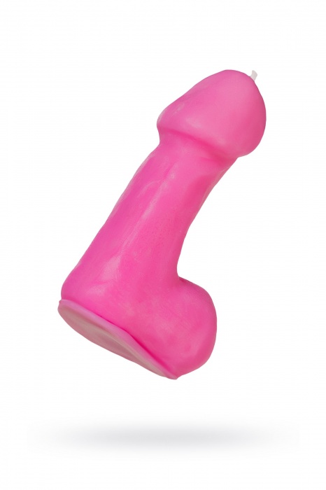 Розовая свеча в форме пениса - 47 гр. - Pecado - купить с доставкой в Бийске