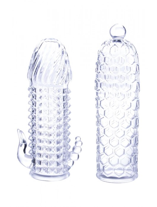 Набор из 2 прозрачных насадок на член Seductive Tickler Sleeves Set - NMC - в Бийске купить с доставкой