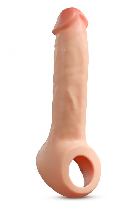 Телесная насадка-удлинитель Thrive 8.75 Inch Realistic Penis Extender Sleeve - 22,2 см. - Blush Novelties - в Бийске купить с доставкой