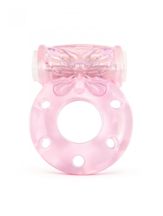 Розовое эрекционное виброкольцо с бабочкой - 1137 - в Бийске купить с доставкой