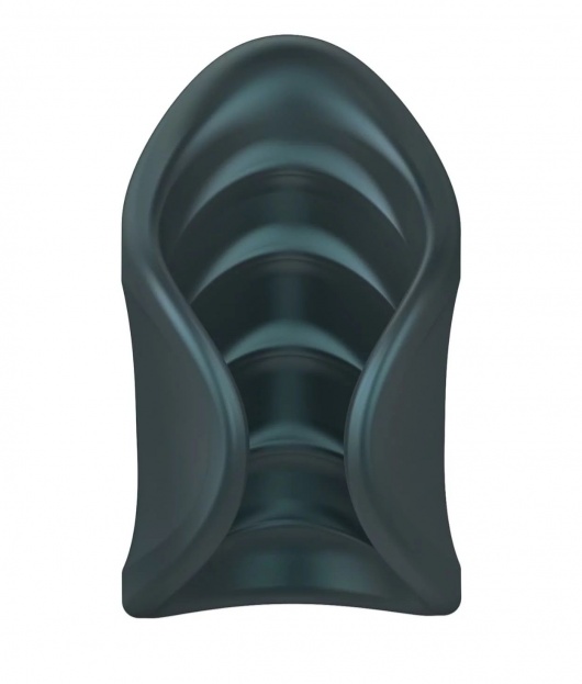 Серый сквозной мастурбатор с вибрацией Manwan Starter - Manwan - в Бийске купить с доставкой