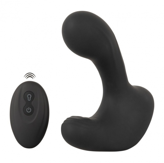 Черная анальная вибропробка с функцией расширения RC Butt Plug with 3 functions - Orion - в Бийске купить с доставкой