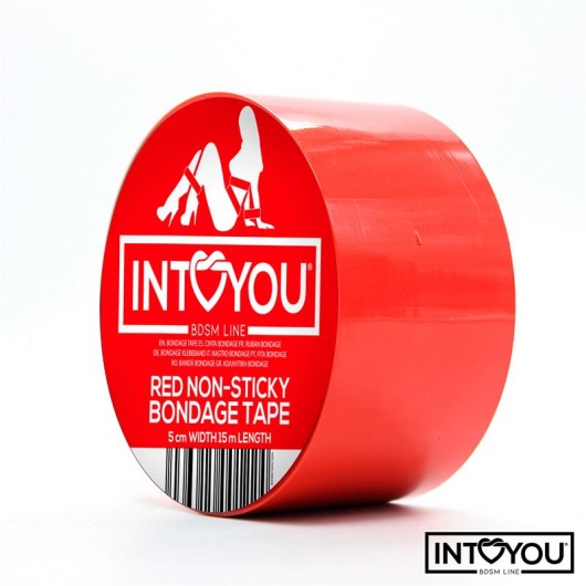 Красный скотч для фиксации Non-Sticky Bondage Tape - 15 м. - Intoyou - купить с доставкой в Бийске