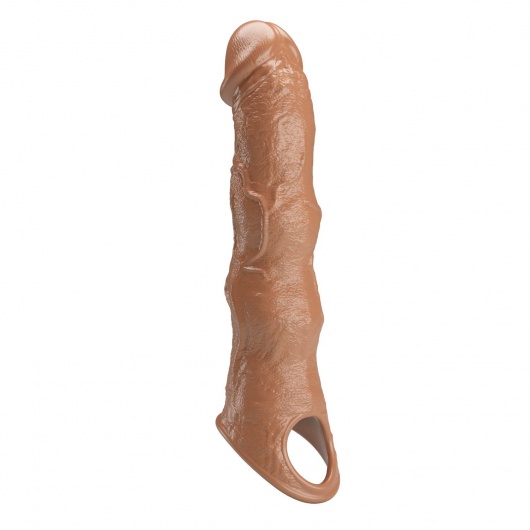 Карамельный фаллоудлинитель с 3 вставками - 28 см. - Baile - в Бийске купить с доставкой