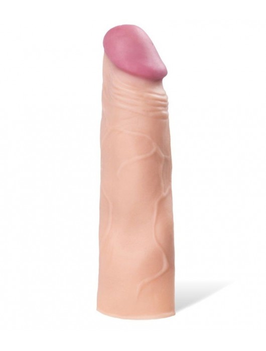 Реалистичная насадка с ярко выраженной головкой - 16,5 см. - A-toys - в Бийске купить с доставкой