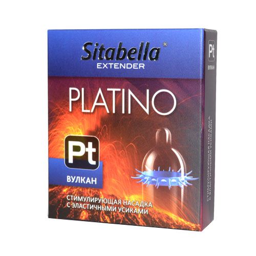 Стимулирующая насадка с усиками Platino  Вулкан - Sitabella - купить с доставкой в Бийске