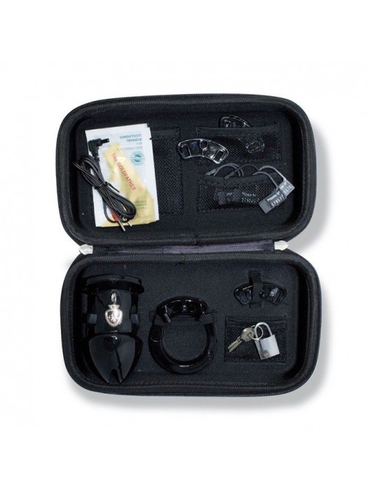 Пояс верности с электростимуляцией Mystim Pubic Enemy No1 Black Edition - MyStim - купить с доставкой в Бийске