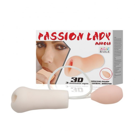 Мастурбатор Passion Lady Marcia с грушей для имитации посасывания - Baile - в Бийске купить с доставкой