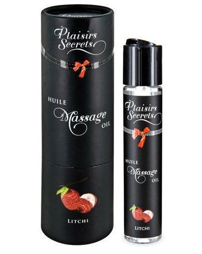 Массажное масло с ароматом личи Huile de Massage Gourmande Litchi - 59 мл. - Plaisir Secret - купить с доставкой в Бийске