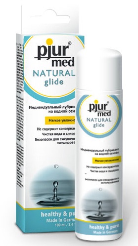 Нейтральный лубрикант на водной основе pjur MED Natural glide - 100 мл. - Pjur - купить с доставкой в Бийске