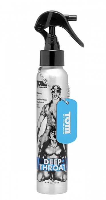 Спрей для лёгкого проникновения во время орального секса Tom of Finland Deep Throat Spray - 118 мл. - Доминирующее кольцо - купить с доставкой в Бийске