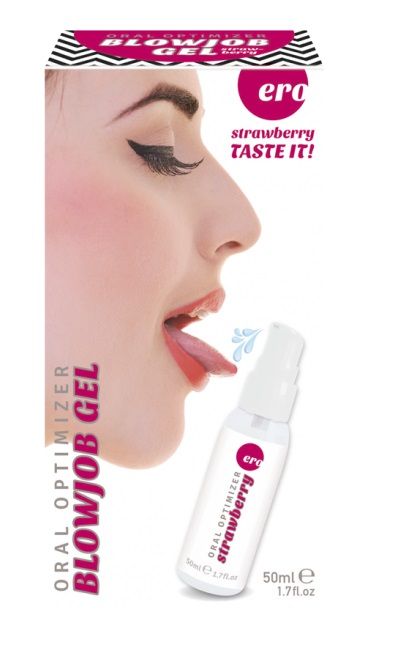 Увлажняющий гель для орального секса с ароматом клубники - 50 мл. - Ero - купить с доставкой в Бийске