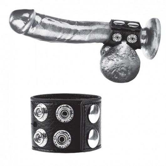 Ремень на член и мошонку 1.5  Cock Ring With Ball Strap - BlueLine - купить с доставкой в Бийске