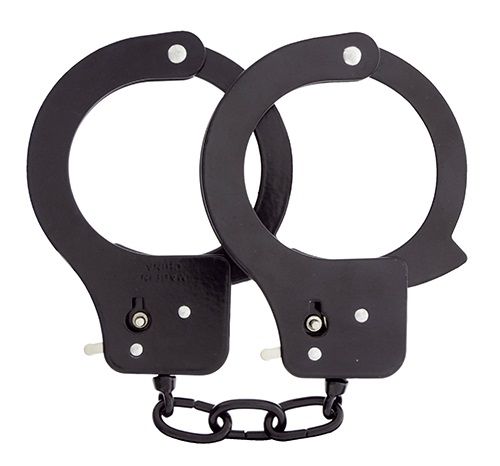 Чёрные наручники из листового металла BONDX METAL CUFFS BLACK - Dream Toys - купить с доставкой в Бийске