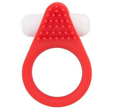 Красное эрекционное кольцо LIT-UP SILICONE STIMU RING 1 RED - Dream Toys - в Бийске купить с доставкой