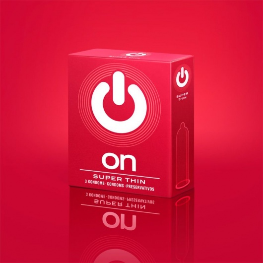 Супертонкие презервативы ON) Super Thin - 3 шт. - ON) - купить с доставкой в Бийске