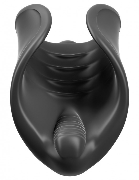 Чёрный мастурбатор Vibrating Silicone Stimulator с вибрацией - Pipedream - в Бийске купить с доставкой