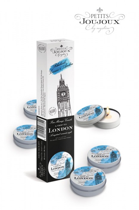 Набор из 5 свечей Petits Joujoux London с ароматом ревеня, амбры и чёрной смородины - MyStim - купить с доставкой в Бийске